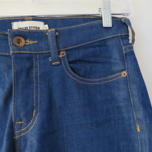 TAYLOR STITCH Adler Denim Skinny Jeans Preppy Minimalist - Size 26 - Picture 3 of 11